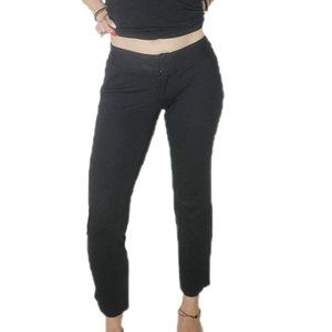 Black Vince Camuto Cropped Dress Pants Slacks size 0 Petite 26"